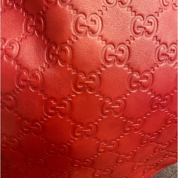 Gucci Handbags - GUCCI GUCCISSIMA LEATHER HALF MOON HOBO STYLE BAG IN RED!  Excellent condition!